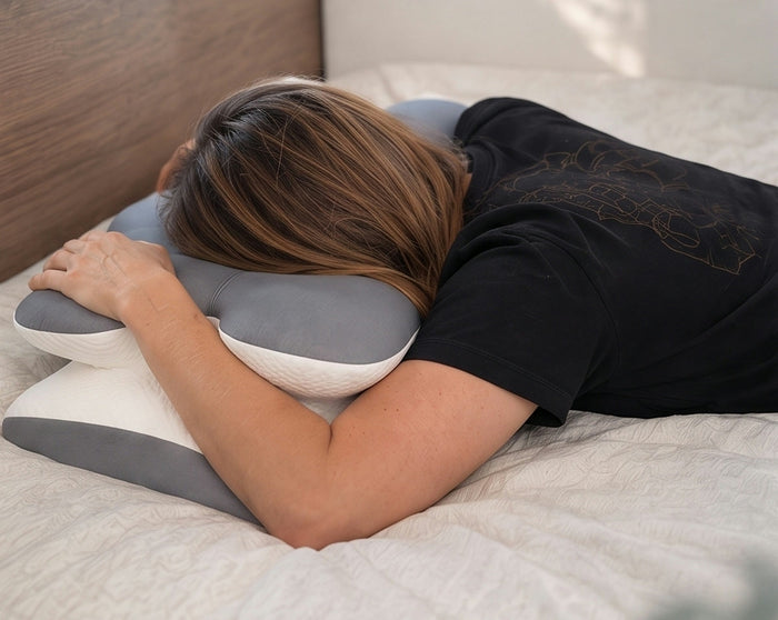 Stomach sleeper on Restora