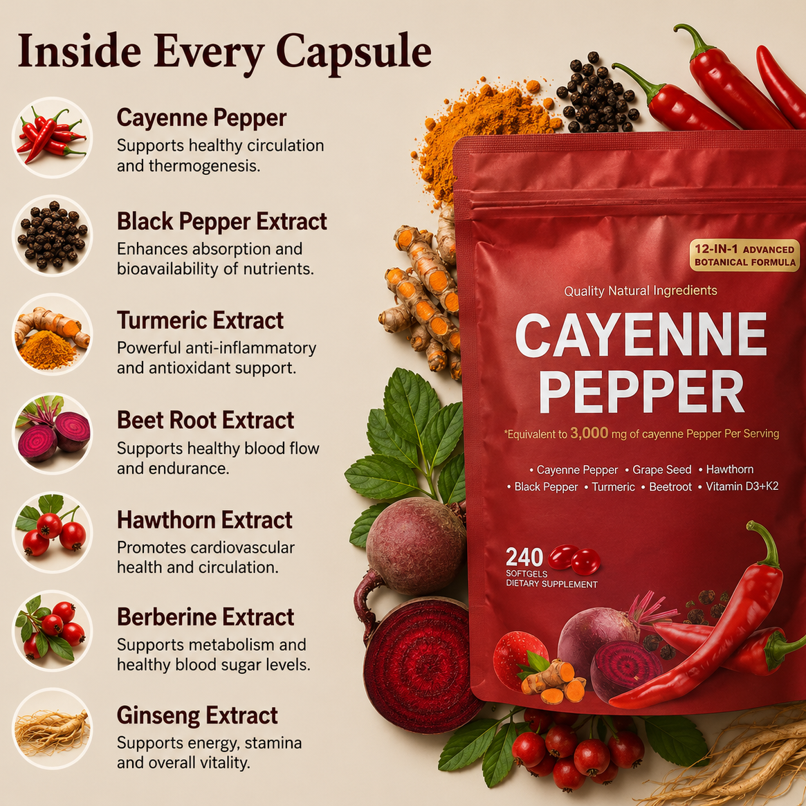 Restora Cayenne — Support the Blood Flow That Actually Powers Your Energy