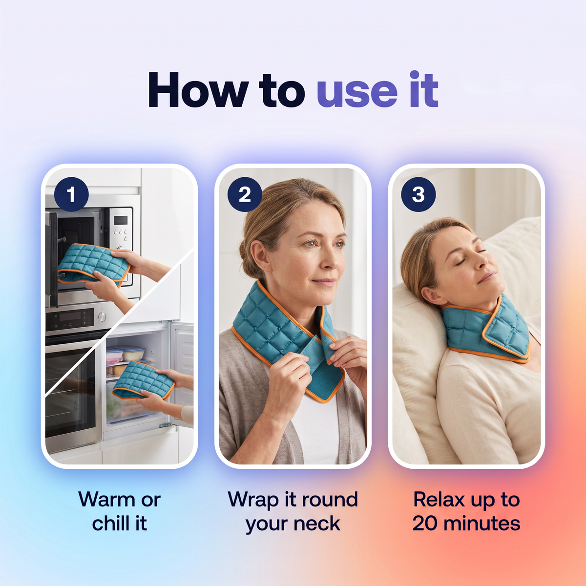 How to use the neck cape in 3 steps