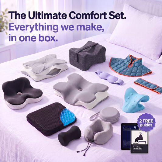 The Ultimate Comfort Bundle: everything for your neck, back and sleep in one box