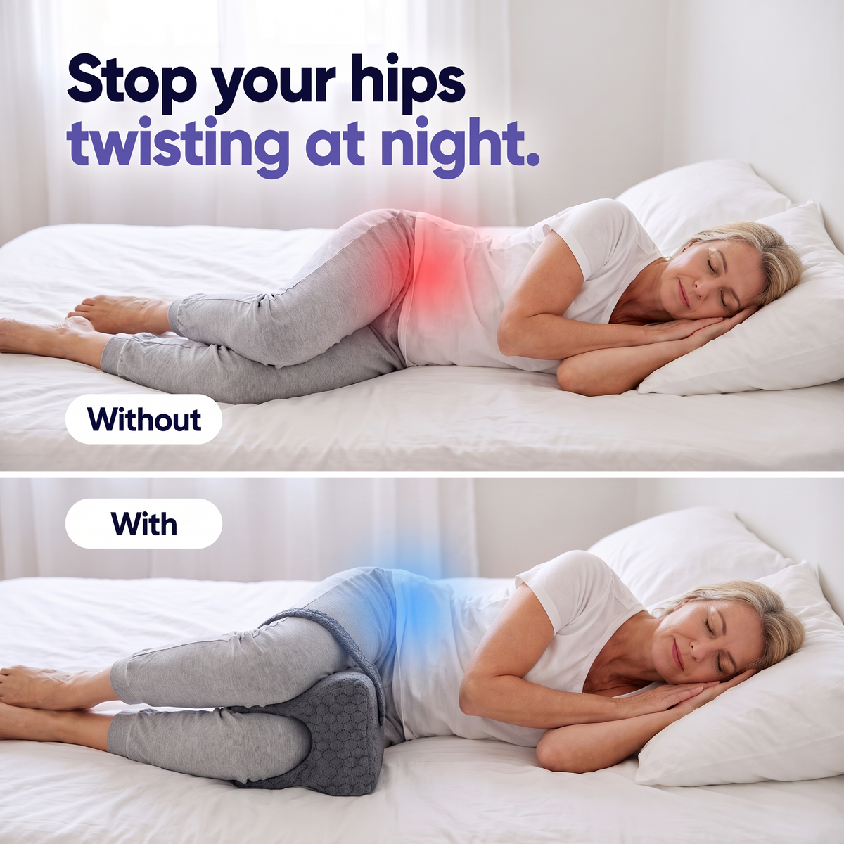 Stop your hips twisting at night