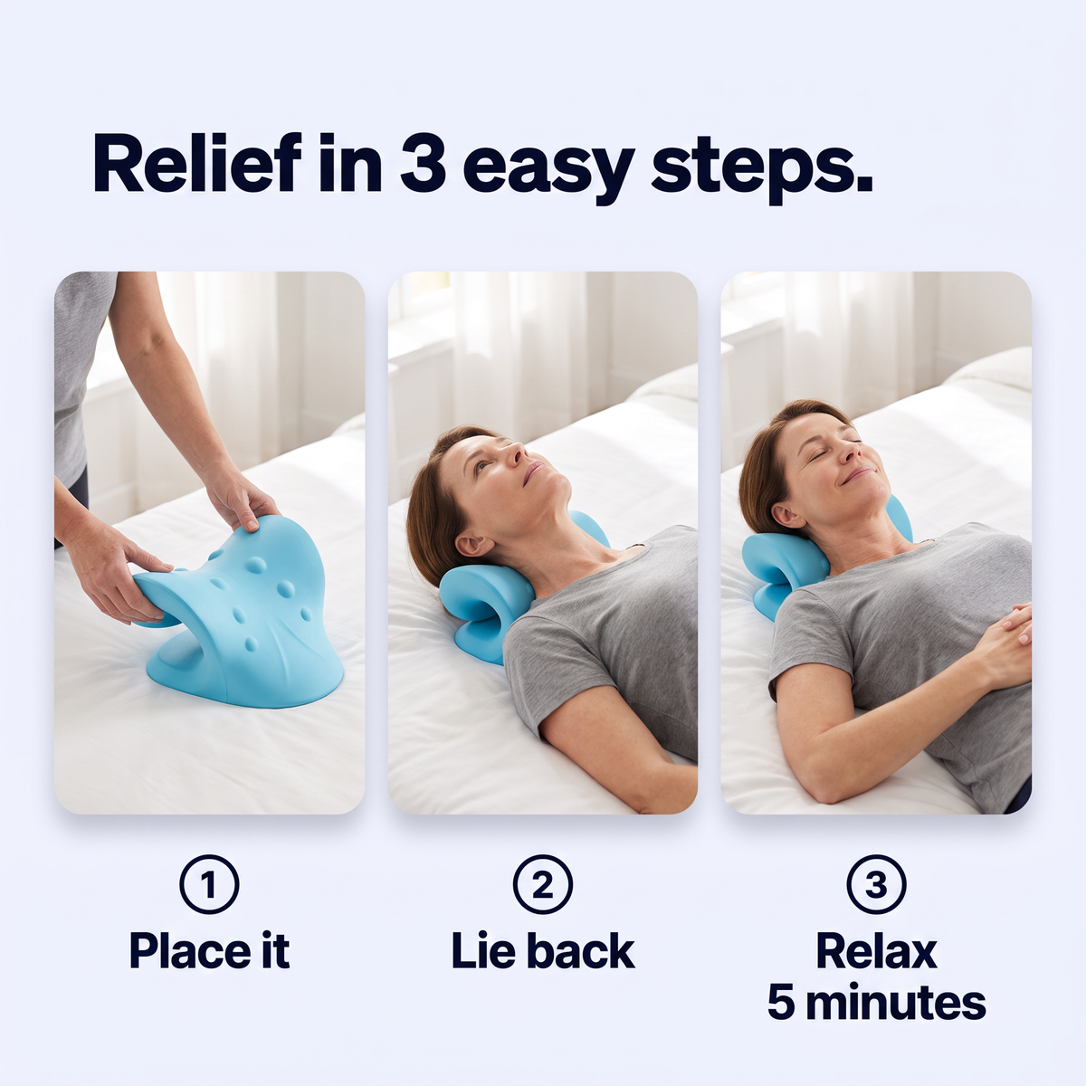 Relief in 3 easy steps